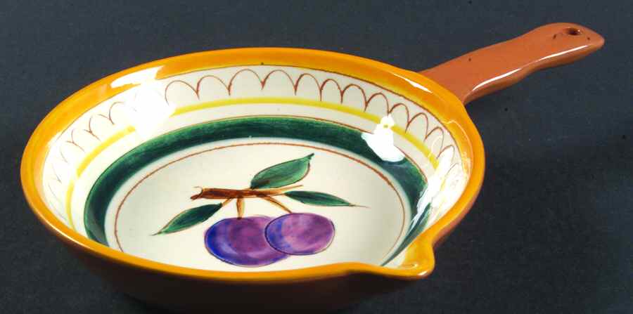 Fruit (Yellow Trim) Small Open Skillet by Stangl-1