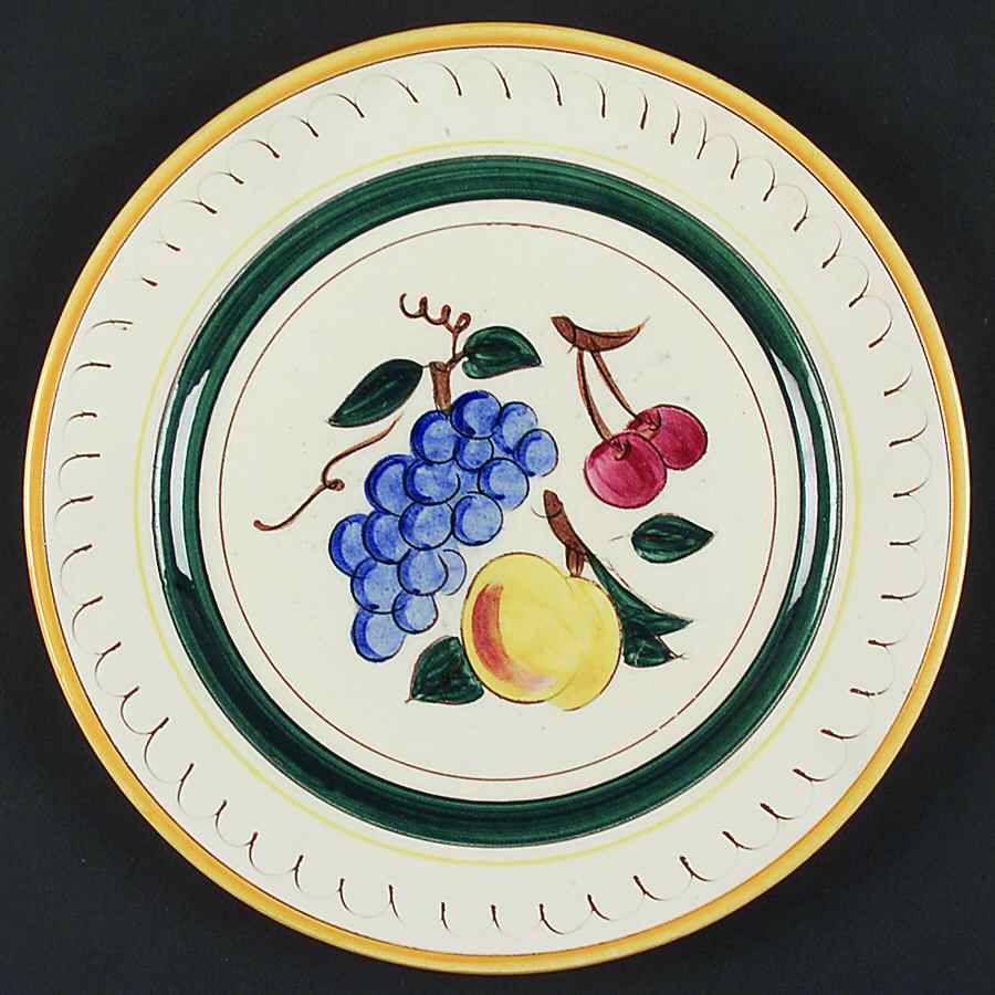 Fruit (Yellow Trim) Service Plate (Charger) by Stangl-1