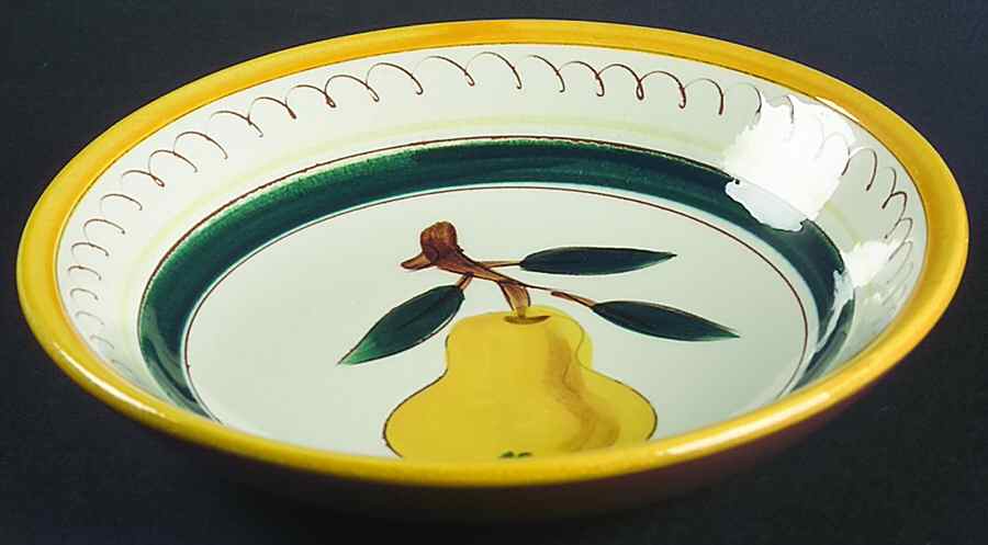 Fruit (Yellow Trim) Coupe Soup Bowl by Stangl-1