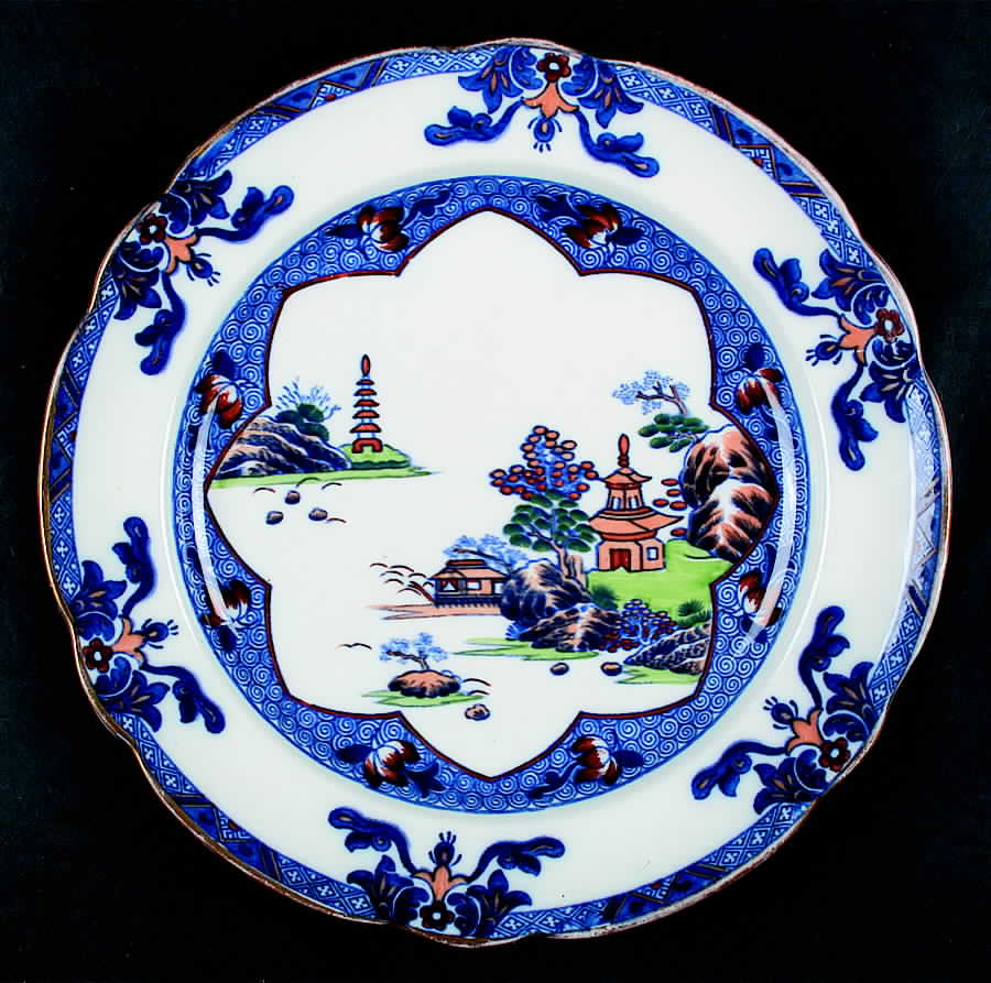 Landscape Blue Dinner Plate by Spode-1