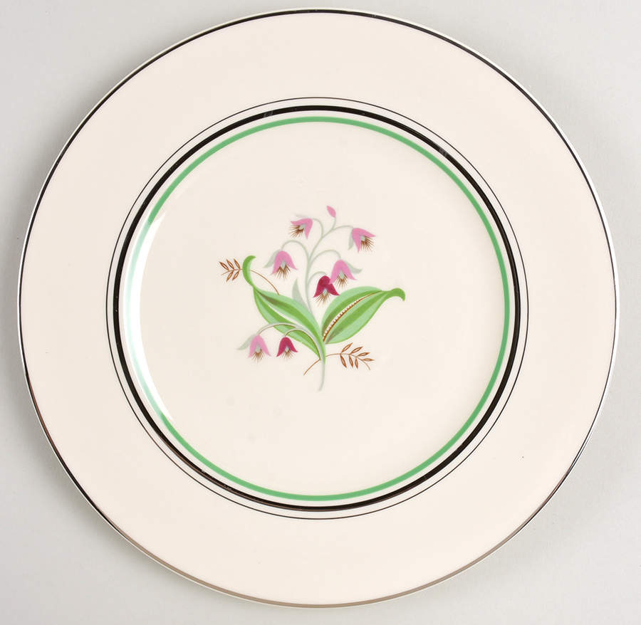 Coralbel (Winchester Shape, Platinum Trim) Dinner Plate by Syracuse-1