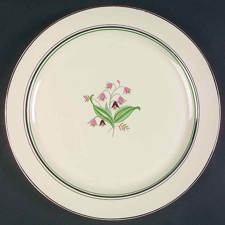Coralbel (Winchester Shape, Platinum Trim) 12" Chop Plate (Round Platter) by Syracuse-1