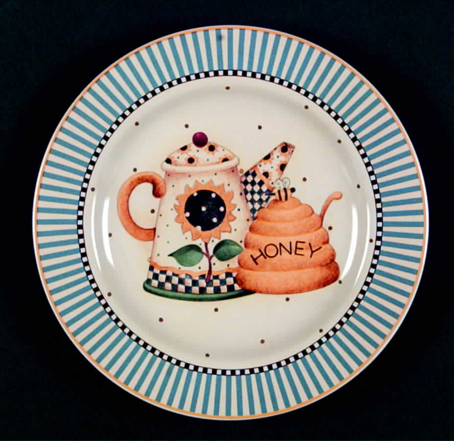 Tea Pots Salad Plate by Sakura-1