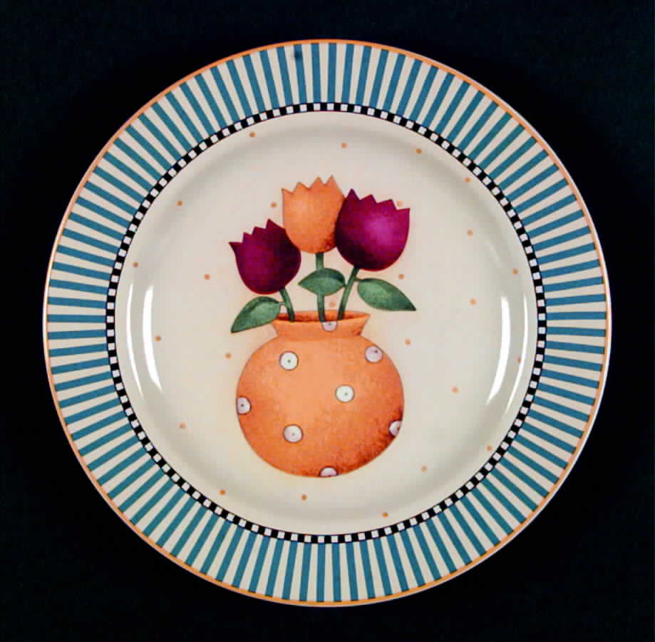 Tea Pots Salad Plate by Sakura-1