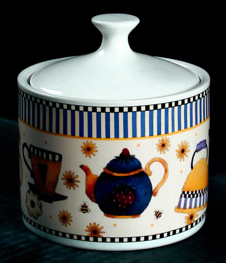 Tea Pots Sugar Bowl & Lid by Sakura-1