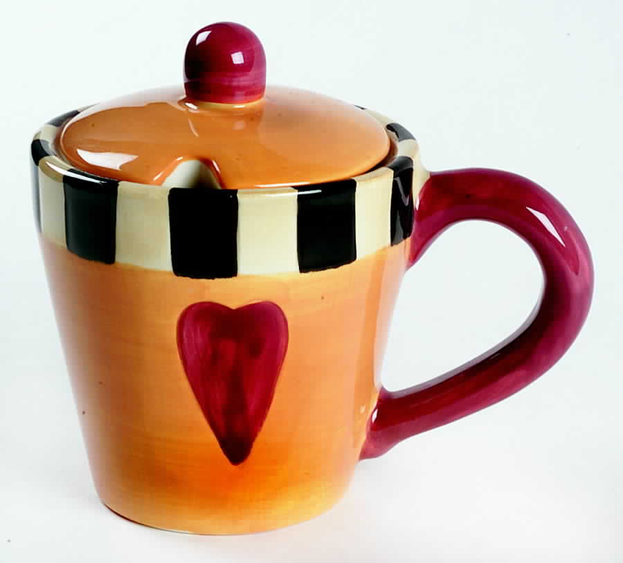 Tea Pots Figural Sugar Bowl & Lid by Sakura-1