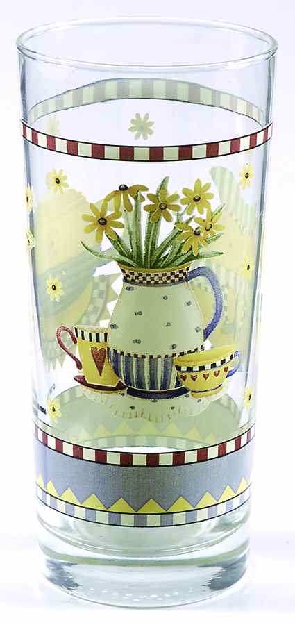 Tea Pots 14 Oz Glassware Tumbler by Sakura-1