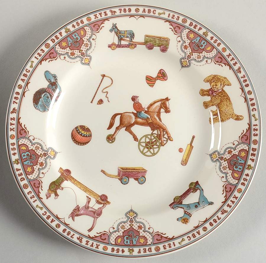 Edwardian Child Collection Multicolor Salad Plate by Spode-1