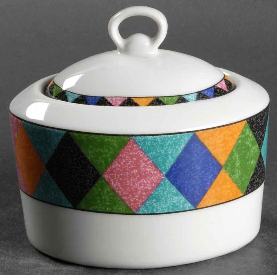 Fiesta Sugar Bowl & Lid by Studio Nova-1