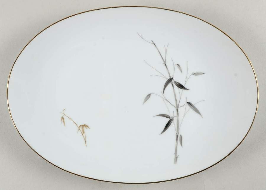 Bamboo Knight 12" Oval Serving Platter by Sango-1