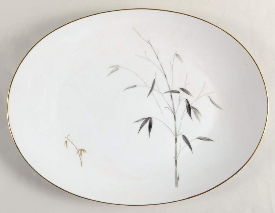 Bamboo Knight 16" Oval Serving Platter by Sango-1