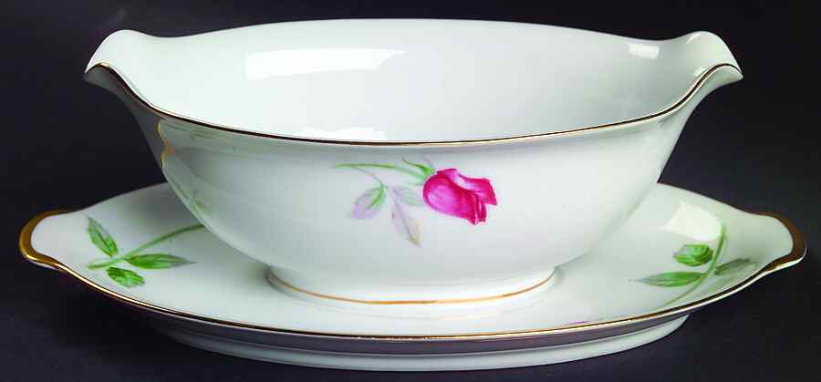 Monterey Gravy Boat with Attached Underplate by Sango-1