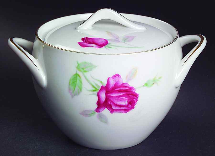 Monterey Sugar Bowl & Lid by Sango-1