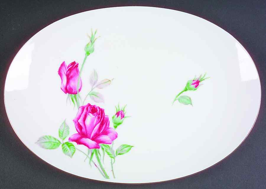 Monterey 12" Oval Serving Platter by Sango-1