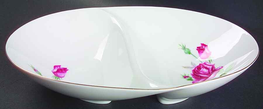 Monterey 11" Oval Divided Vegetable Bowl by Sango-1