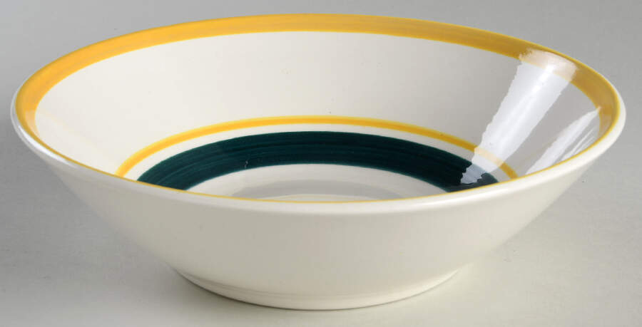 Fruit (White Background, Not Carved) 8" Round Vegetable Bowl by Stangl-1