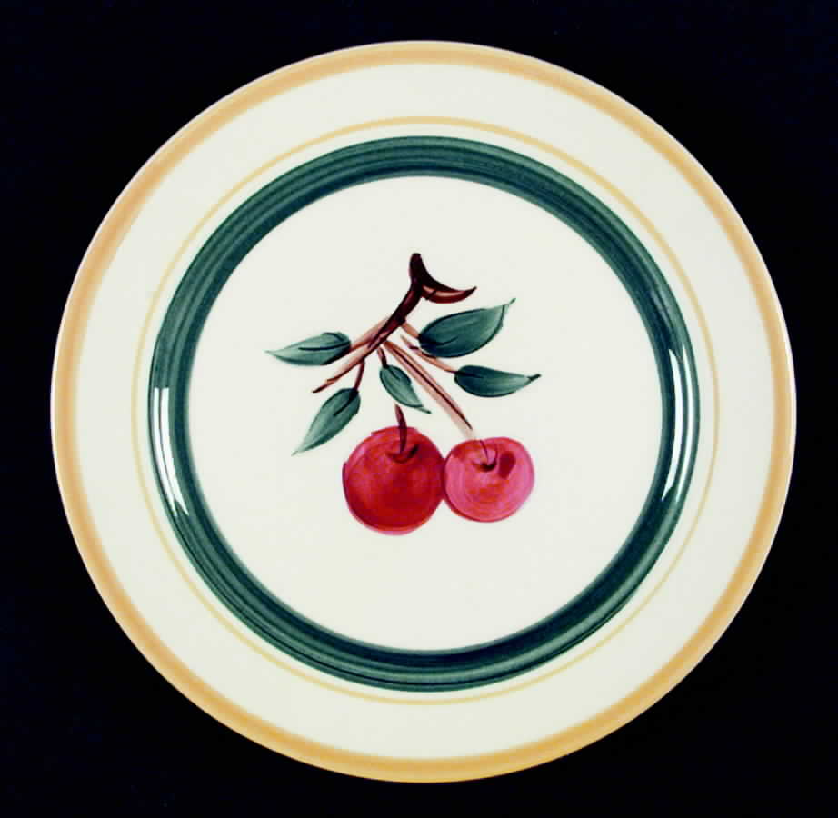Fruit (White Background, Not Carved) Salad Plate by Stangl-1