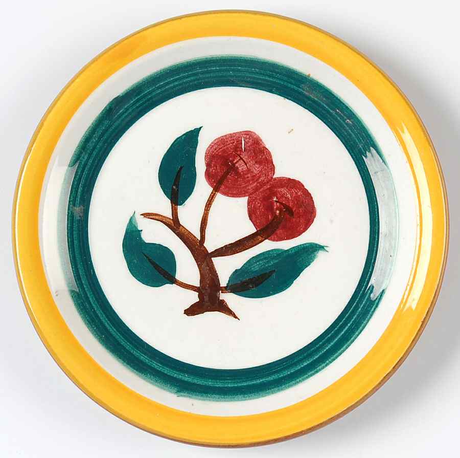 Fruit (White Background, Not Carved) Coaster by Stangl-1
