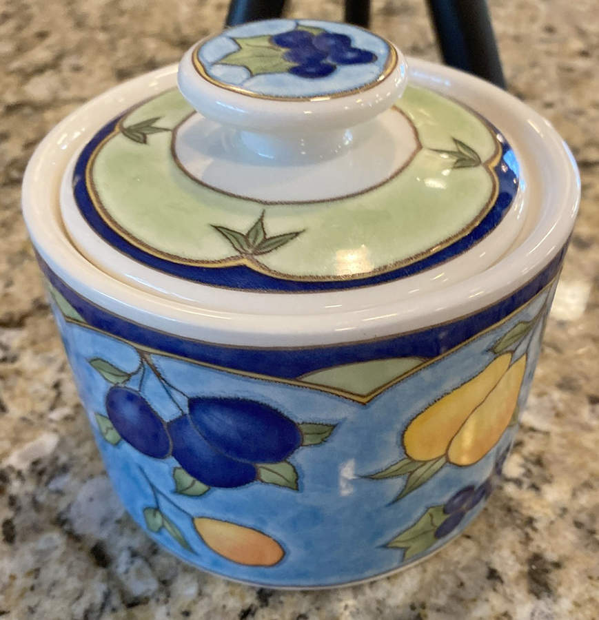 Summersweet Sugar Bowl & Lid by Sango-1