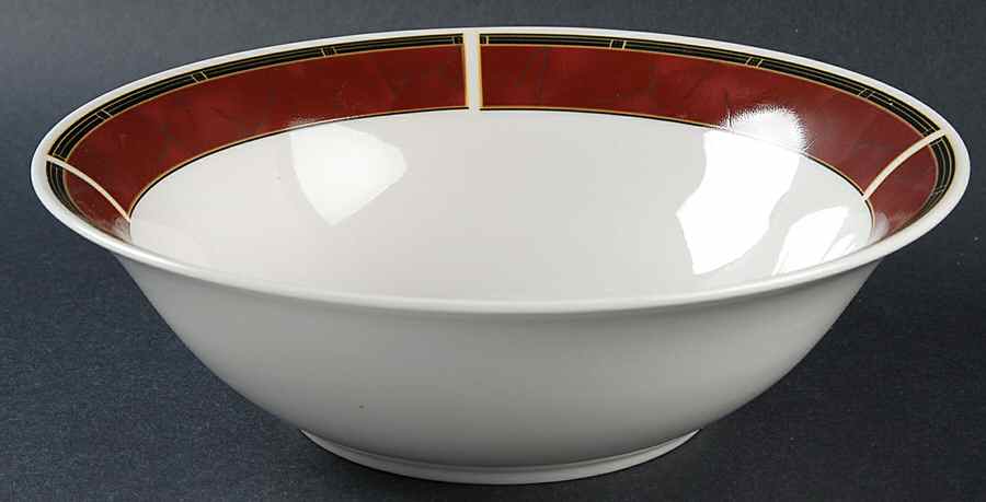Ruby 9" Round Vegetable Bowl by Sango-1