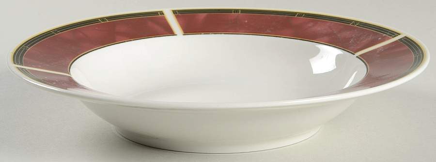 Ruby Rim Soup Bowl by Sango-1