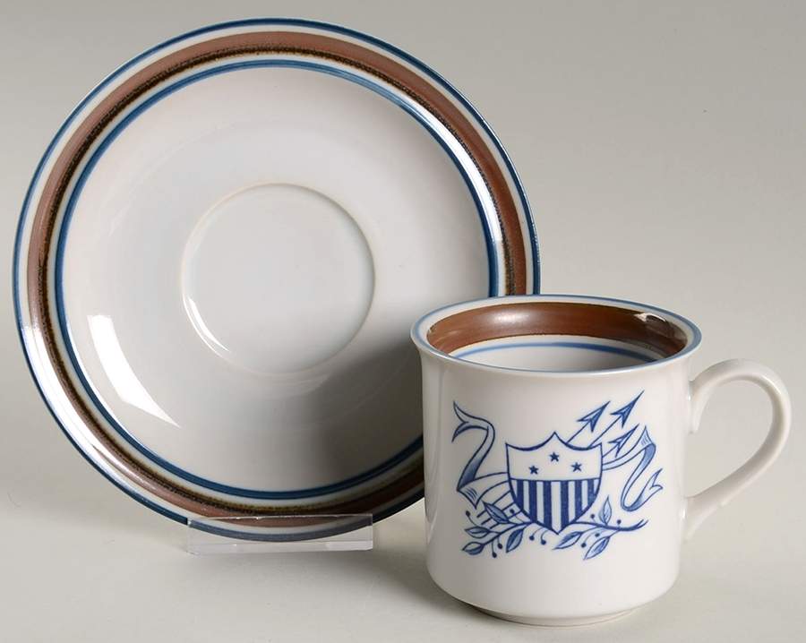 Georgetown Flat Cup & Saucer Set by Salem-1