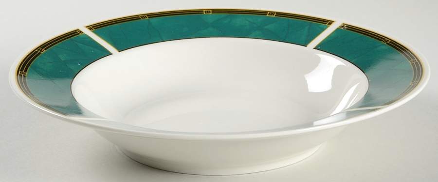 Emerald Rim Soup Bowl by Sango-1