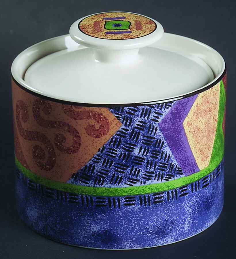 Karma Sugar Bowl & Lid by Sango-1