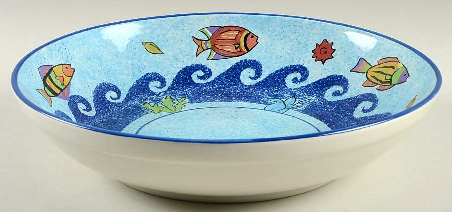 Pisces 13" Pasta Serving Bowl by Sango-1
