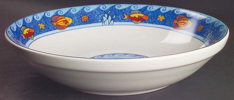 Pisces 12" Large Salad Serving Bowl by Sango-1