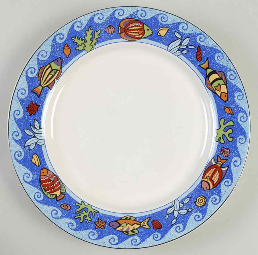 Pisces 12" Chop Plate (Round Platter) by Sango-1
