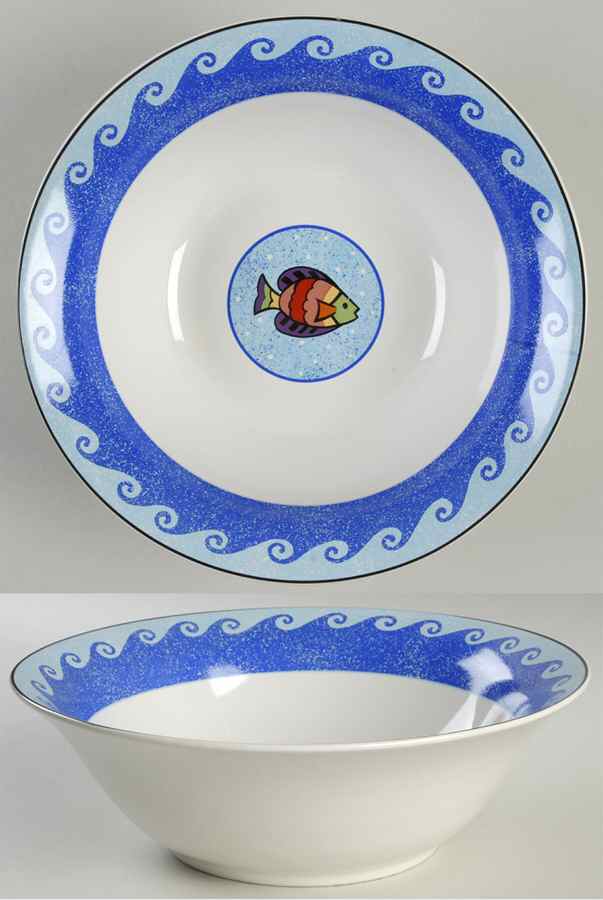 Pisces 9" Round Vegetable Bowl by Sango-1