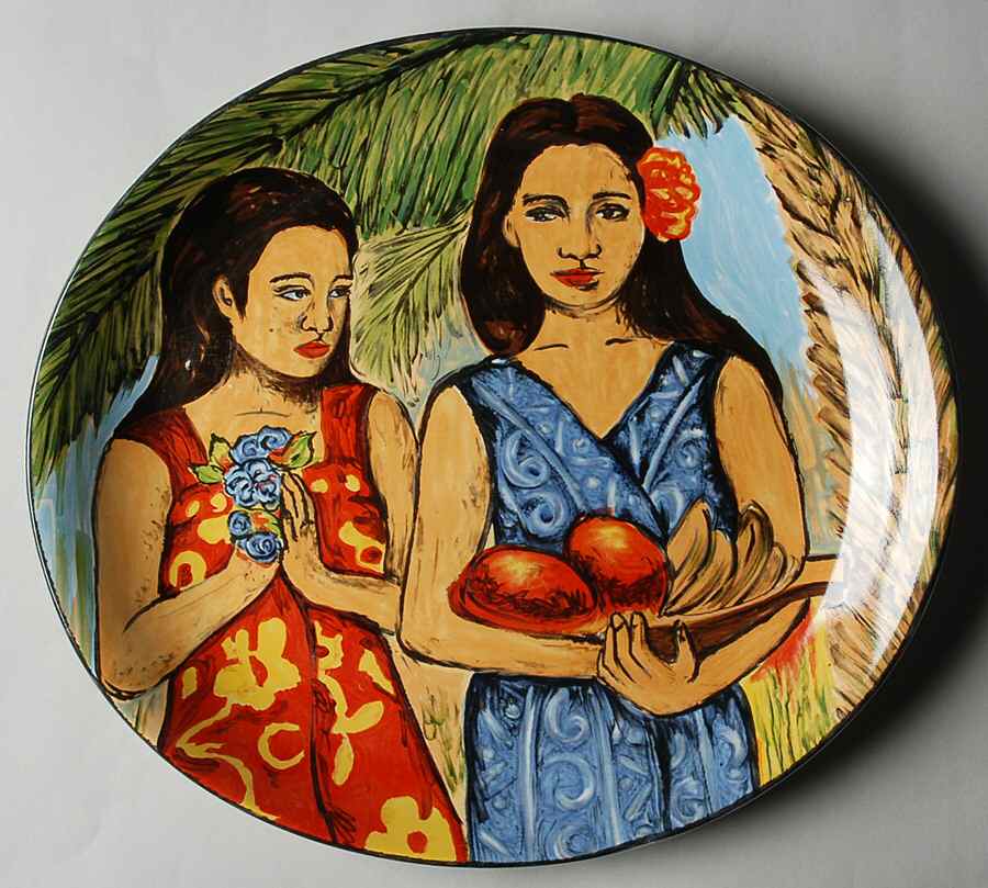 Fantasy Island 12" Chop Plate (Round Platter) by Sango-1