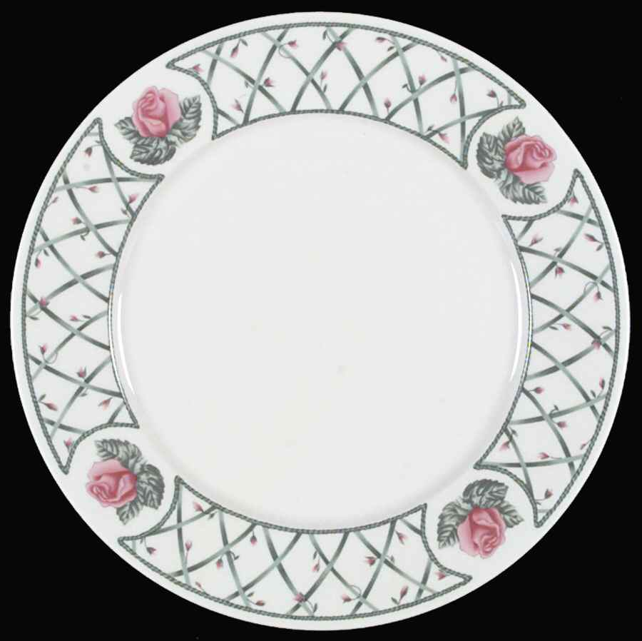 Trellis Rose Dinner Plate by Sango-1