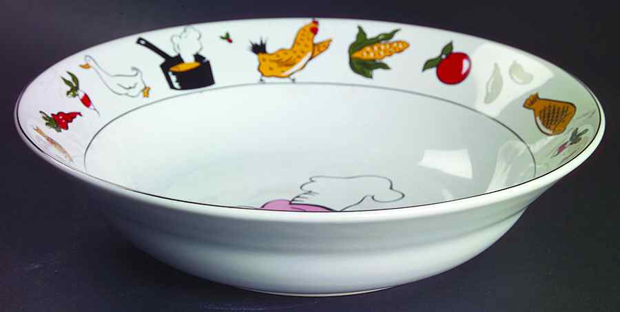 Chef Du Jour 9" Round Vegetable Bowl by Sakura-1