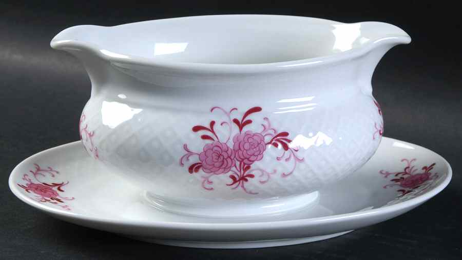 26043 Gravy Boat with Attached Underplate by Seltmann-1