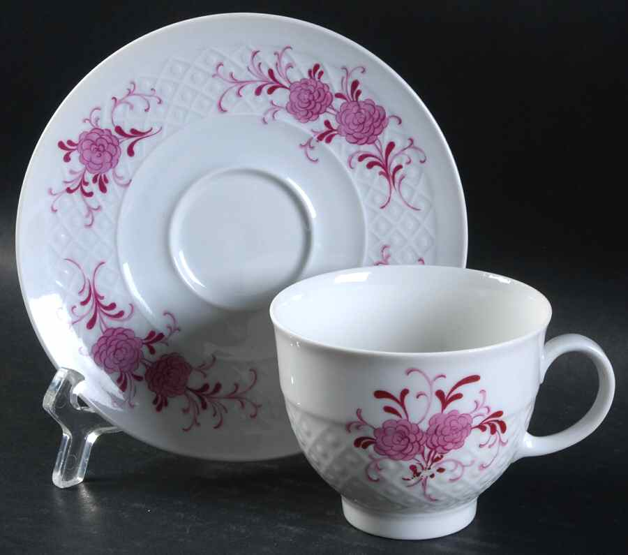 26043 Footed Cup & Saucer Set by Seltmann-1