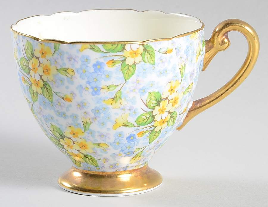 Primrose Chintz (Ripon) Footed Cup by Shelley-1