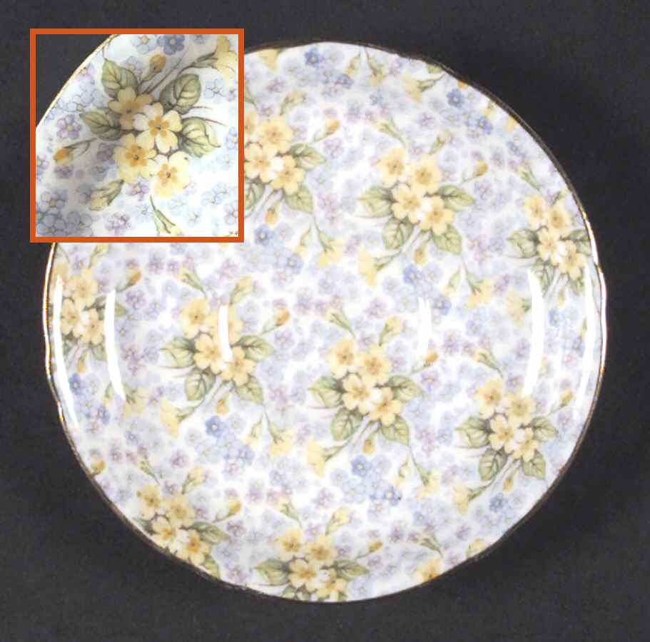 Primrose Chintz (Ripon) Saucer for Demitasse Cup by Shelley-1