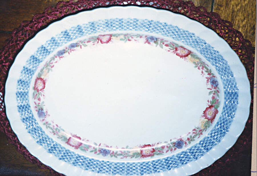 SP144 14" Oval Serving Platter by Spode-1