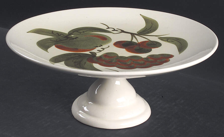 Orchard Song 10" Diameter Pedestal Cake Stand by Stangl-1