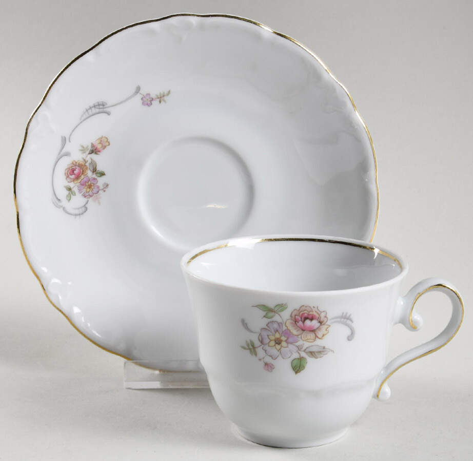 SCG10 Footed Cup & Saucer Set by Schirnding-1