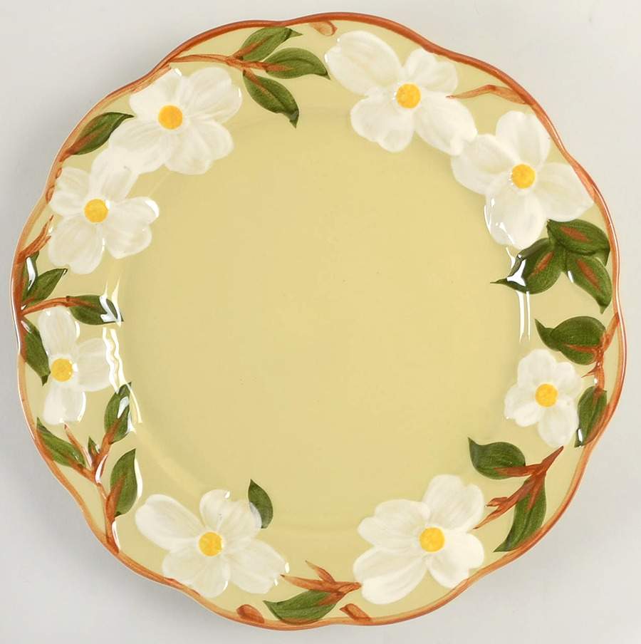 White Dogwood 12" Chop Plate (Round Platter) by Stangl-1