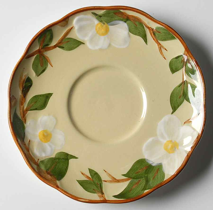 White Dogwood Saucer by Stangl-1