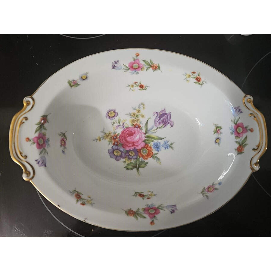 Dresdenia(Occupied Japan) 10" Oval Vegetable Bowl by Sango-1