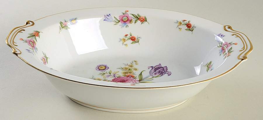 Dresdenia(Occupied Japan) 11" Oval Vegetable Bowl by Sango-1