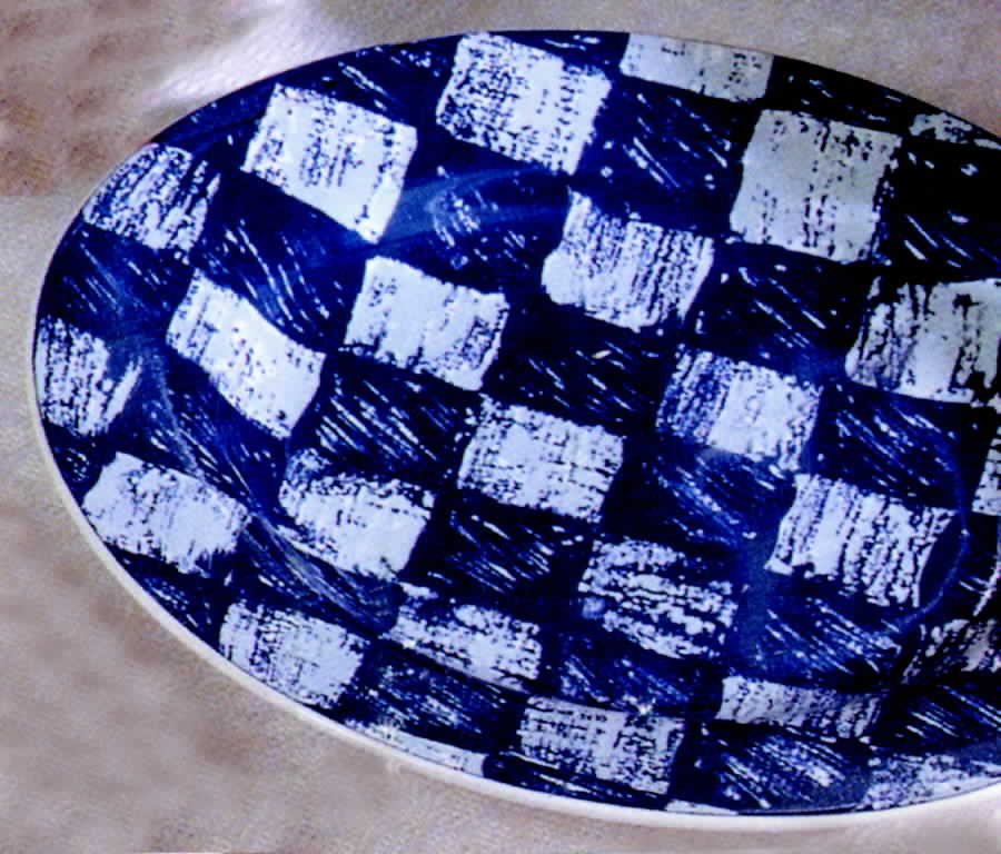 Blue Shadow Salad Plate by Sakura-1