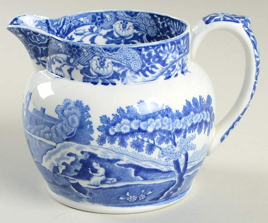 Blue Italian (Older) Creamer by Spode-1