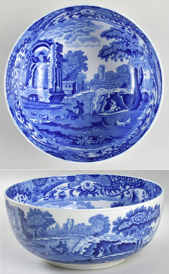 Blue Italian (Older) 7" Salad Serving Bowl by Spode-1