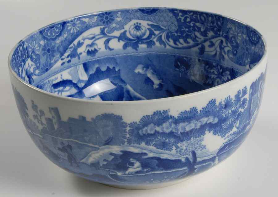 Blue Italian (Older) 7" Salad Serving Bowl by Spode-1